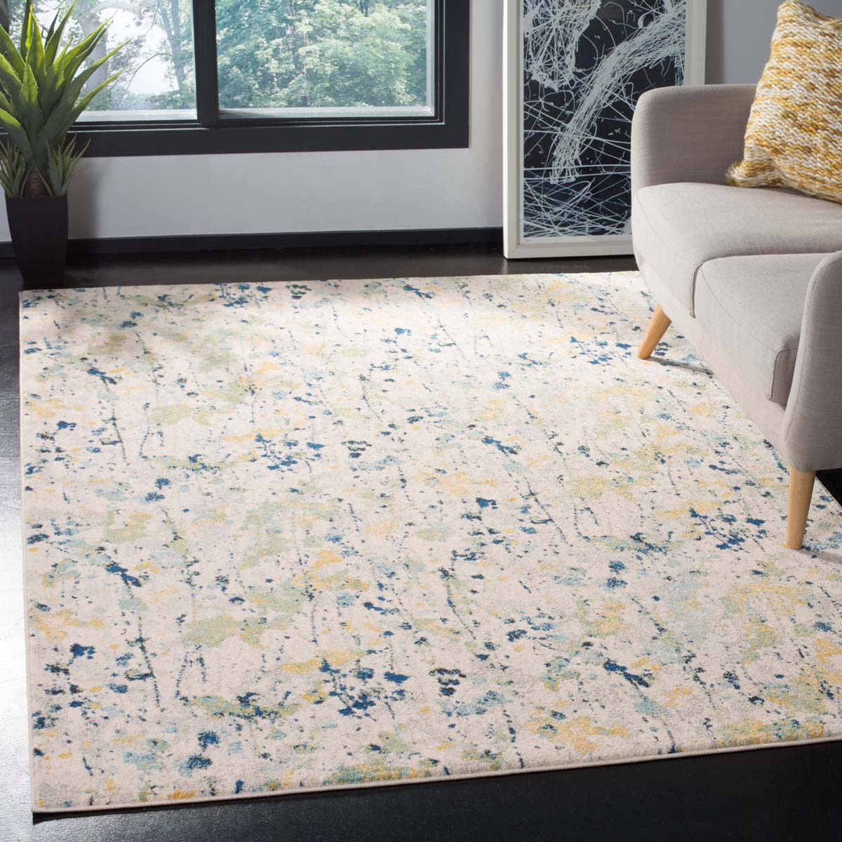 Safavieh Evoke 284 Rug, EVK284 - Ivory / Yellow