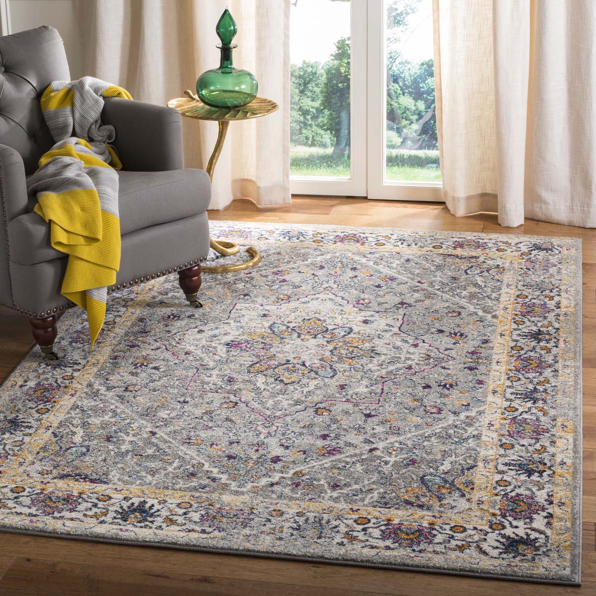 Safavieh Evoke 288 Rug, EVK288 - Grey / Grey