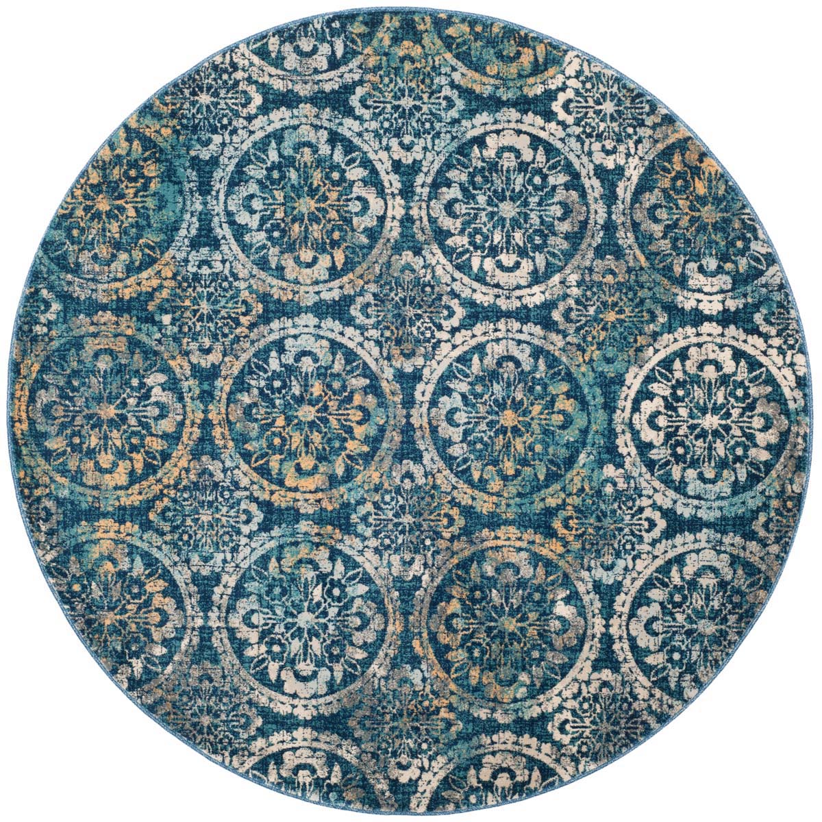 Safavieh Evoke 517 Rug, EVK517 - NAVY / CREME