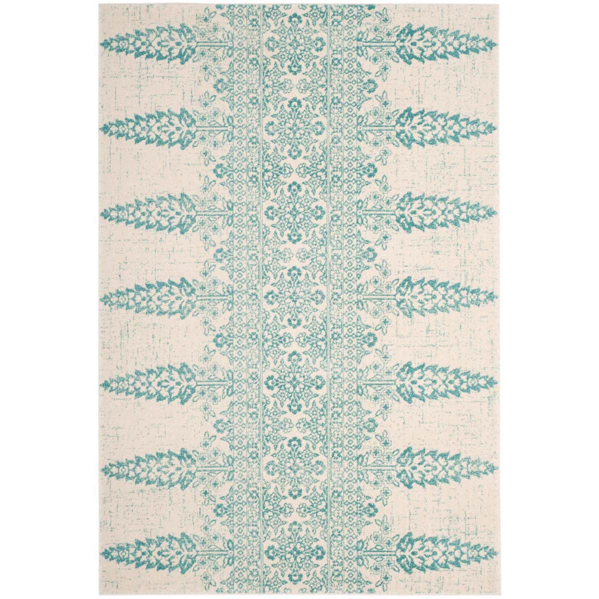 Safavieh Evoke 521 Rug, EVK521 - IVORY / TEAL