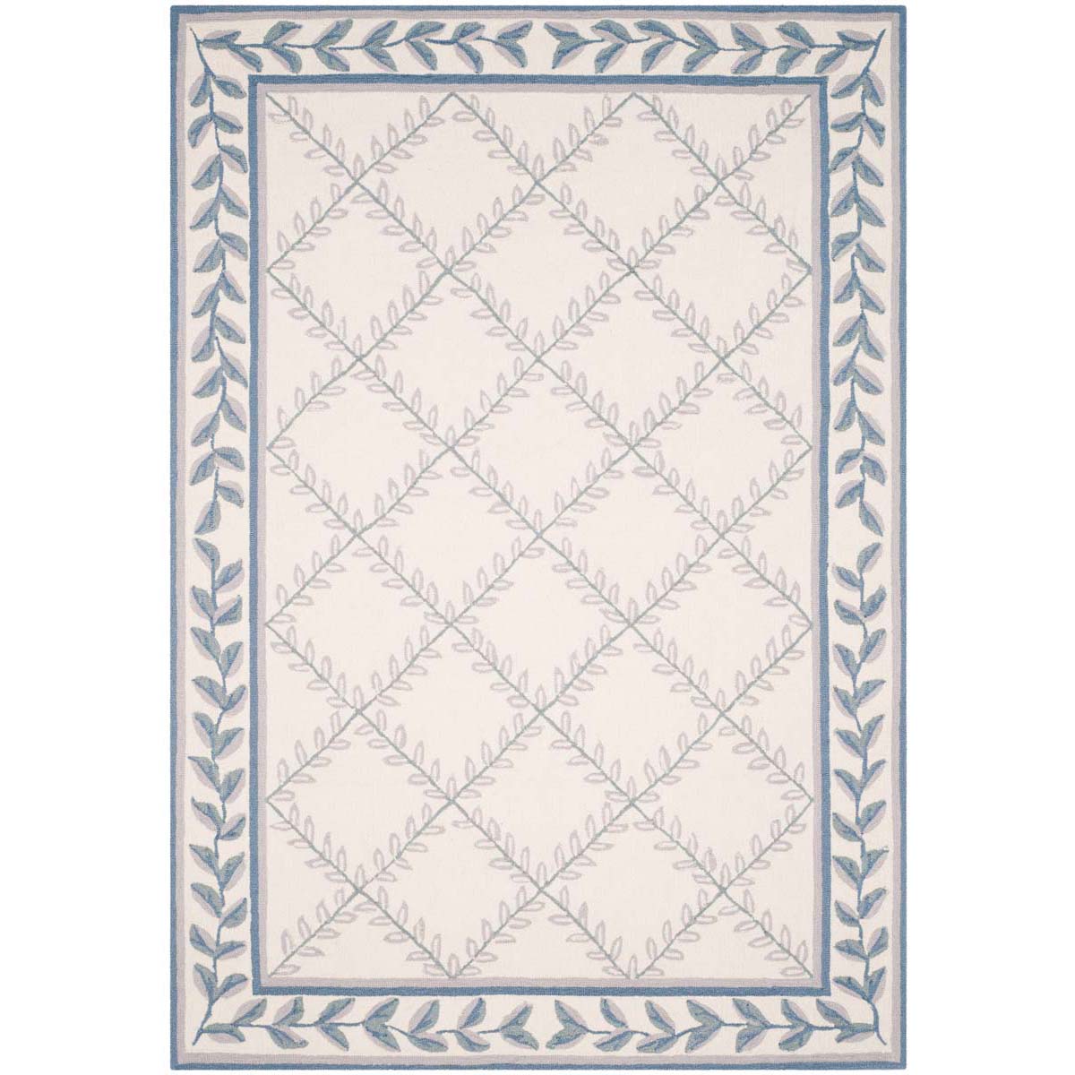 Safavieh Easy Care 430 Rug, EZC430 - Ivory / Light Blue