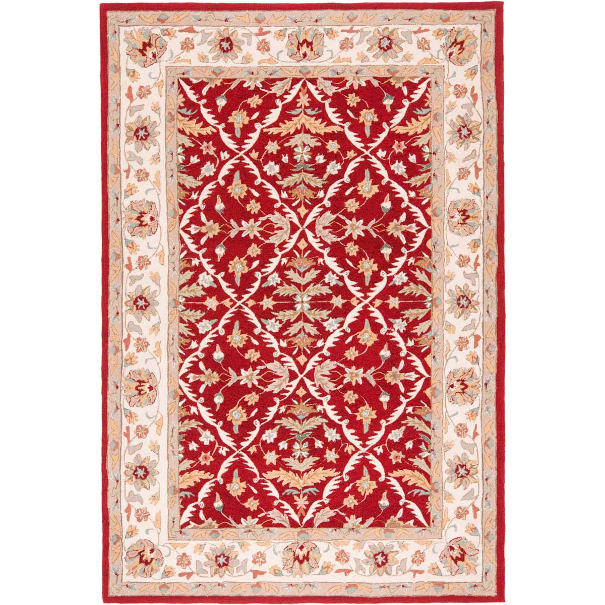 Safavieh Easy Care 717 Rug, EZC717 - Red / Ivory