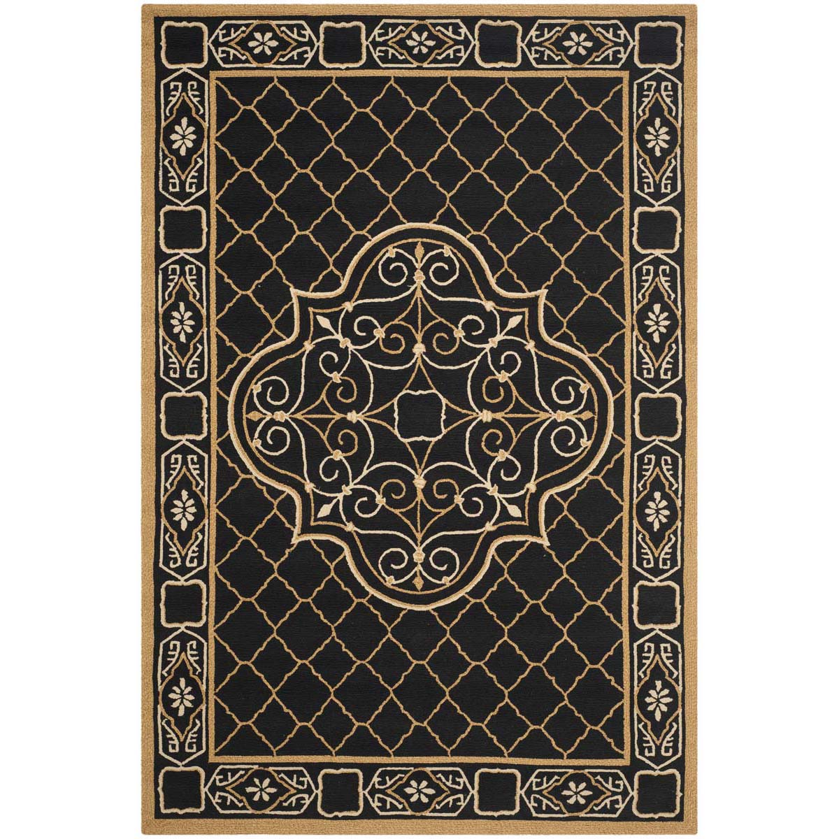 Safavieh Easy Care 729 Rug, EZC729 - Black / Gold