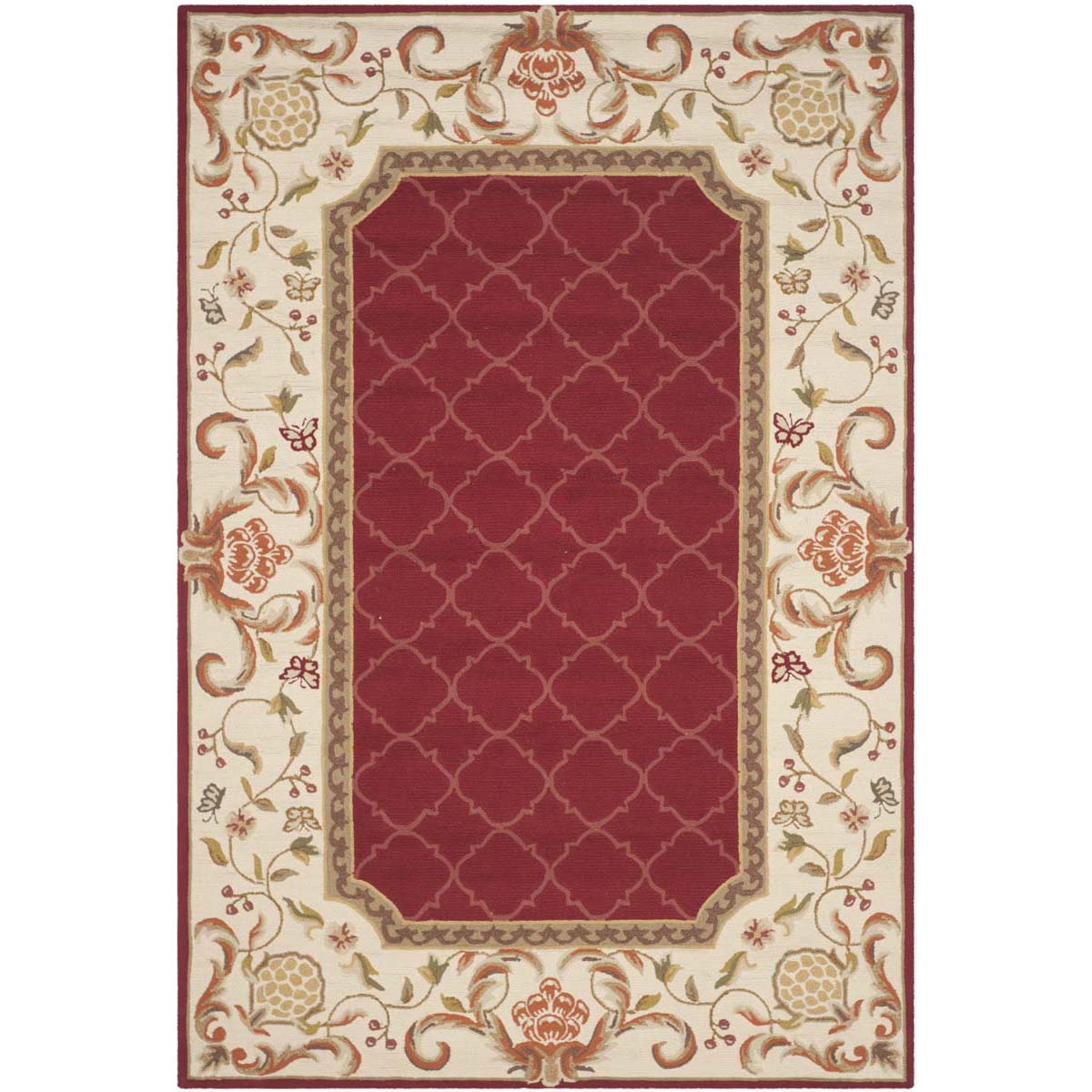 Safavieh Easy Care 753 Rug, EZC753 - Burgundy / Ivory