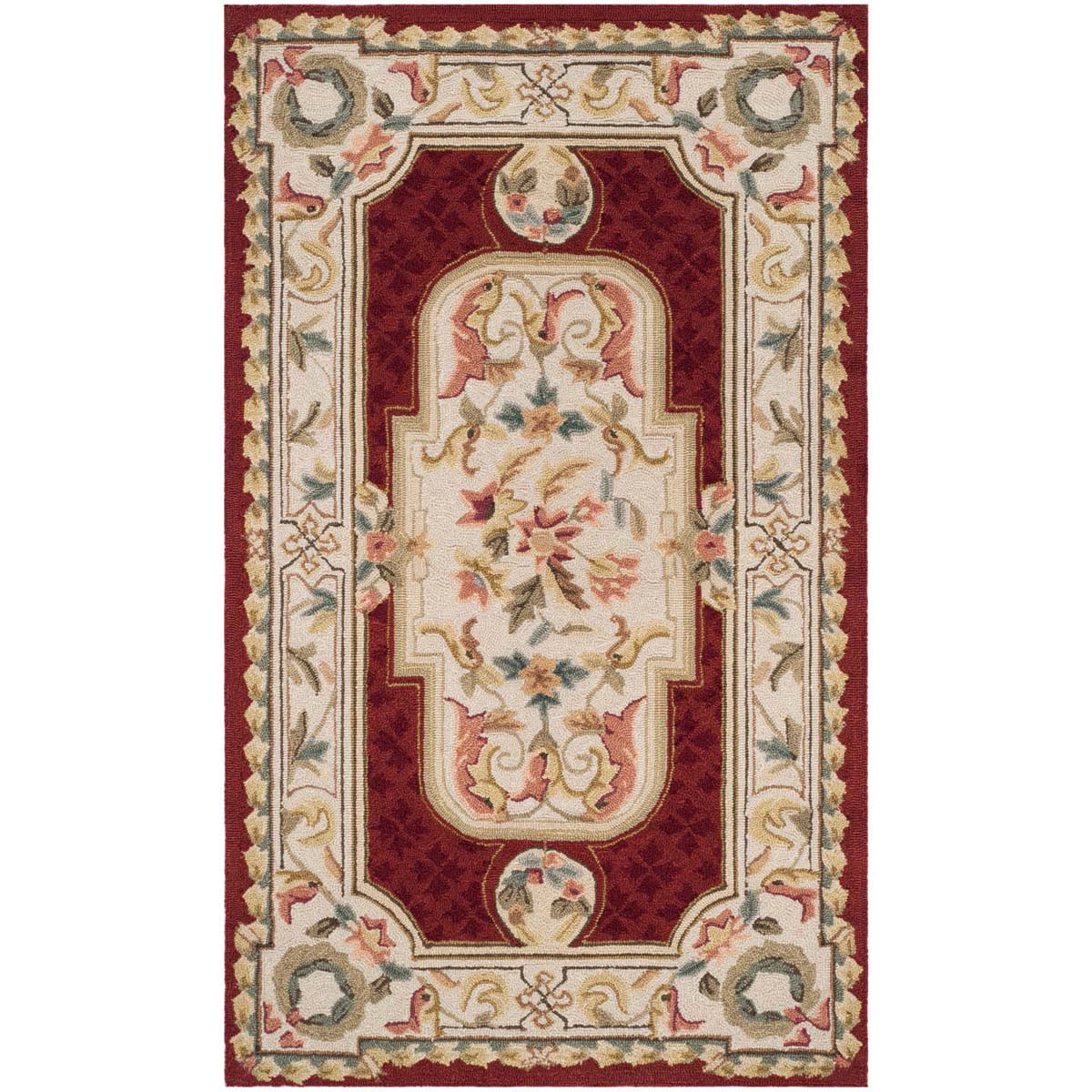 Safavieh Easy Care 755 Rug, EZC755 - Ivory / Red