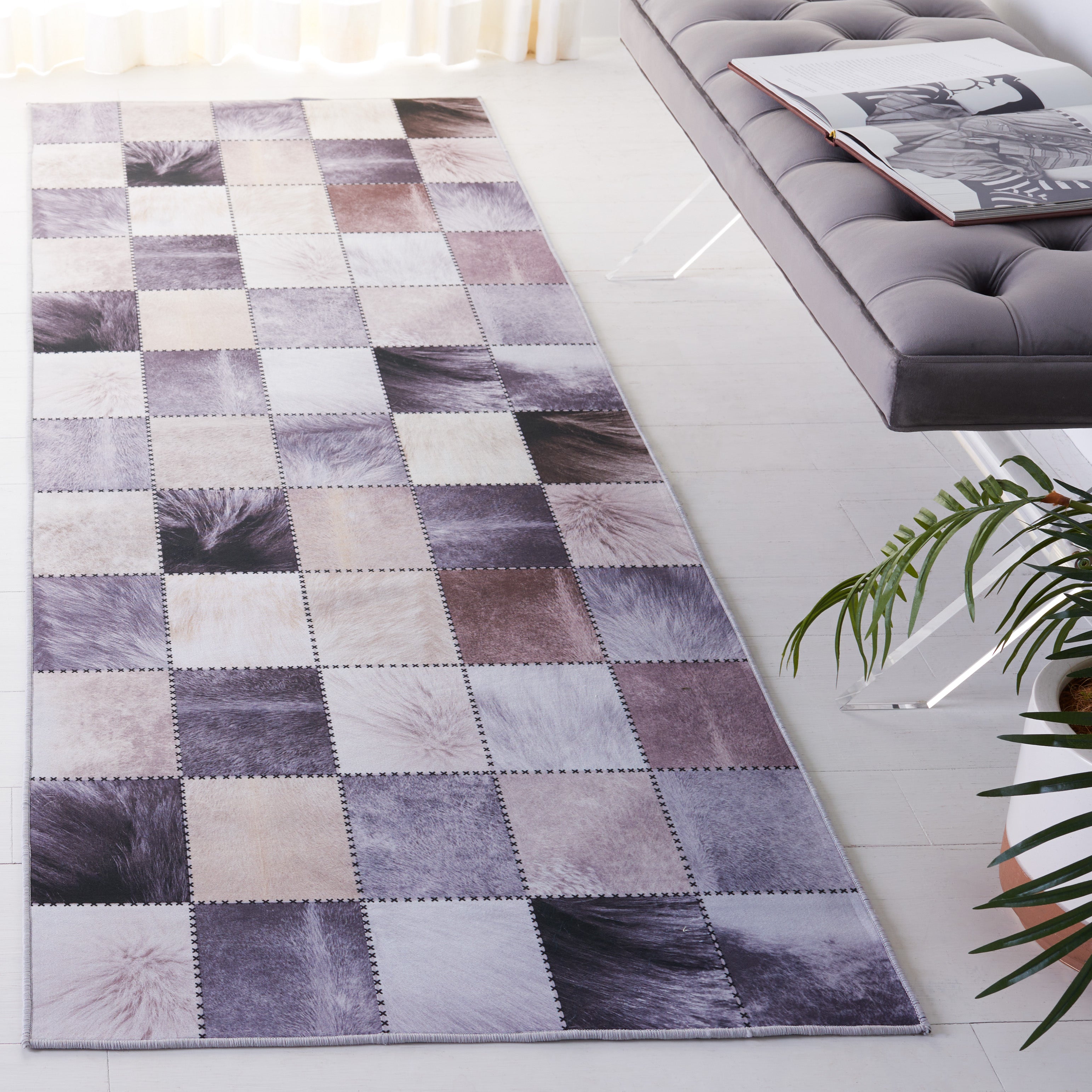 Safavieh Faux Hide 519 Rug, FAH519 - Beige / Grey