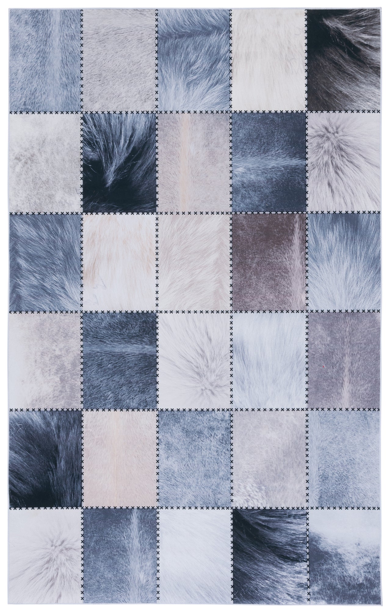 Safavieh Faux Hide 519 Rug, FAH519 - Beige / Grey