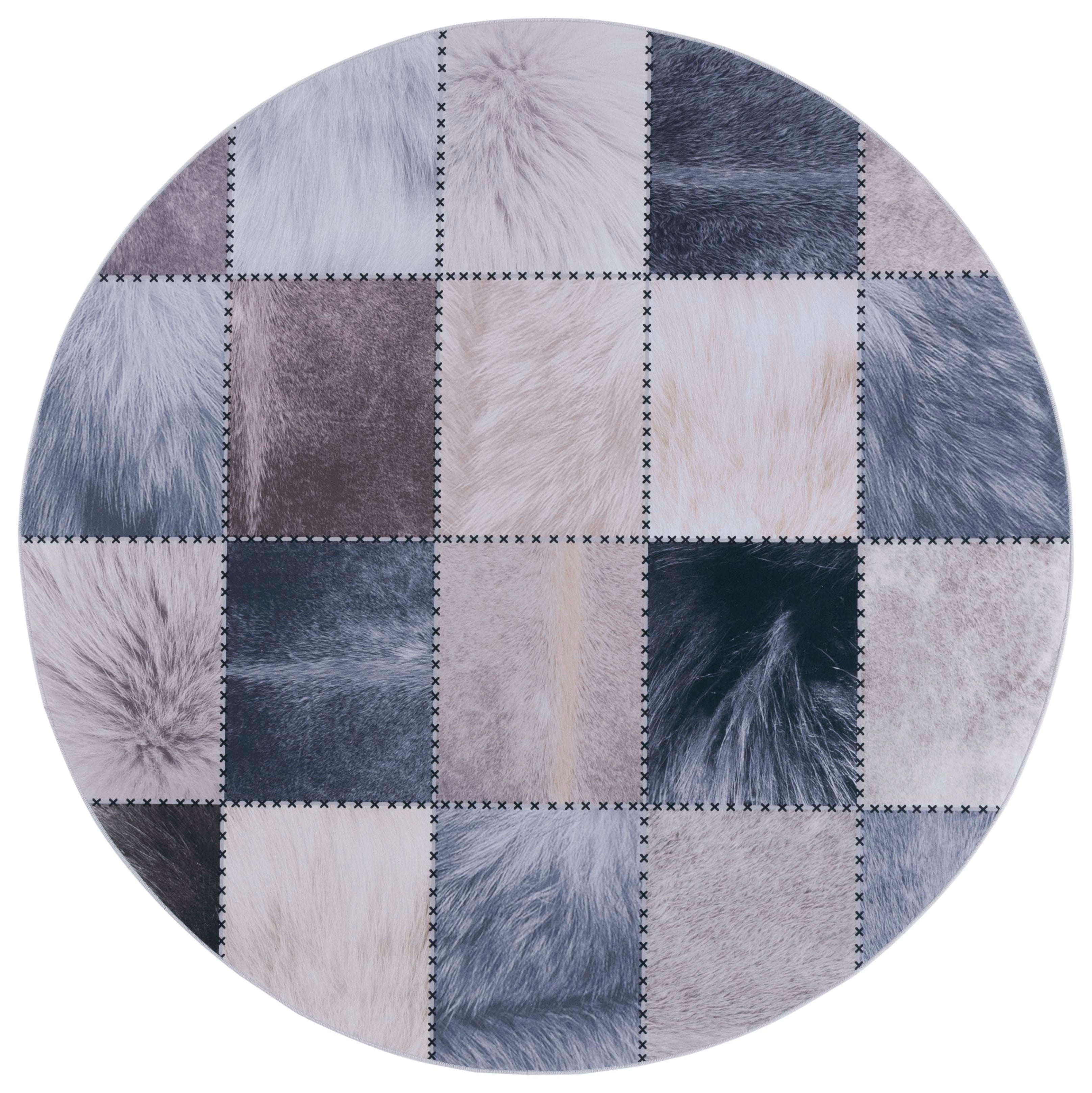 Safavieh Faux Hide 519 Rug, FAH519 - Beige / Grey