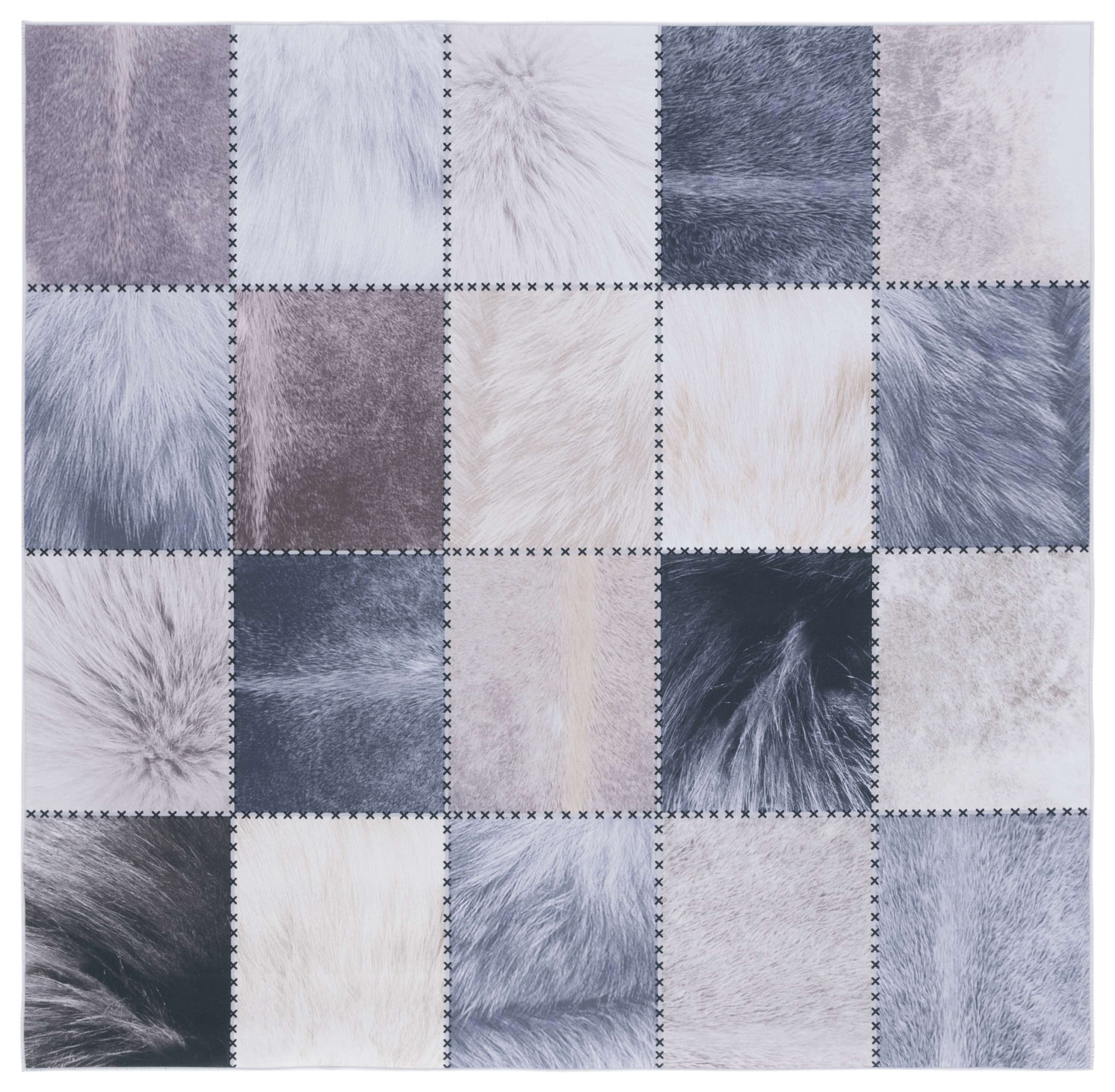 Safavieh Faux Hide 519 Rug, FAH519 - Beige / Grey