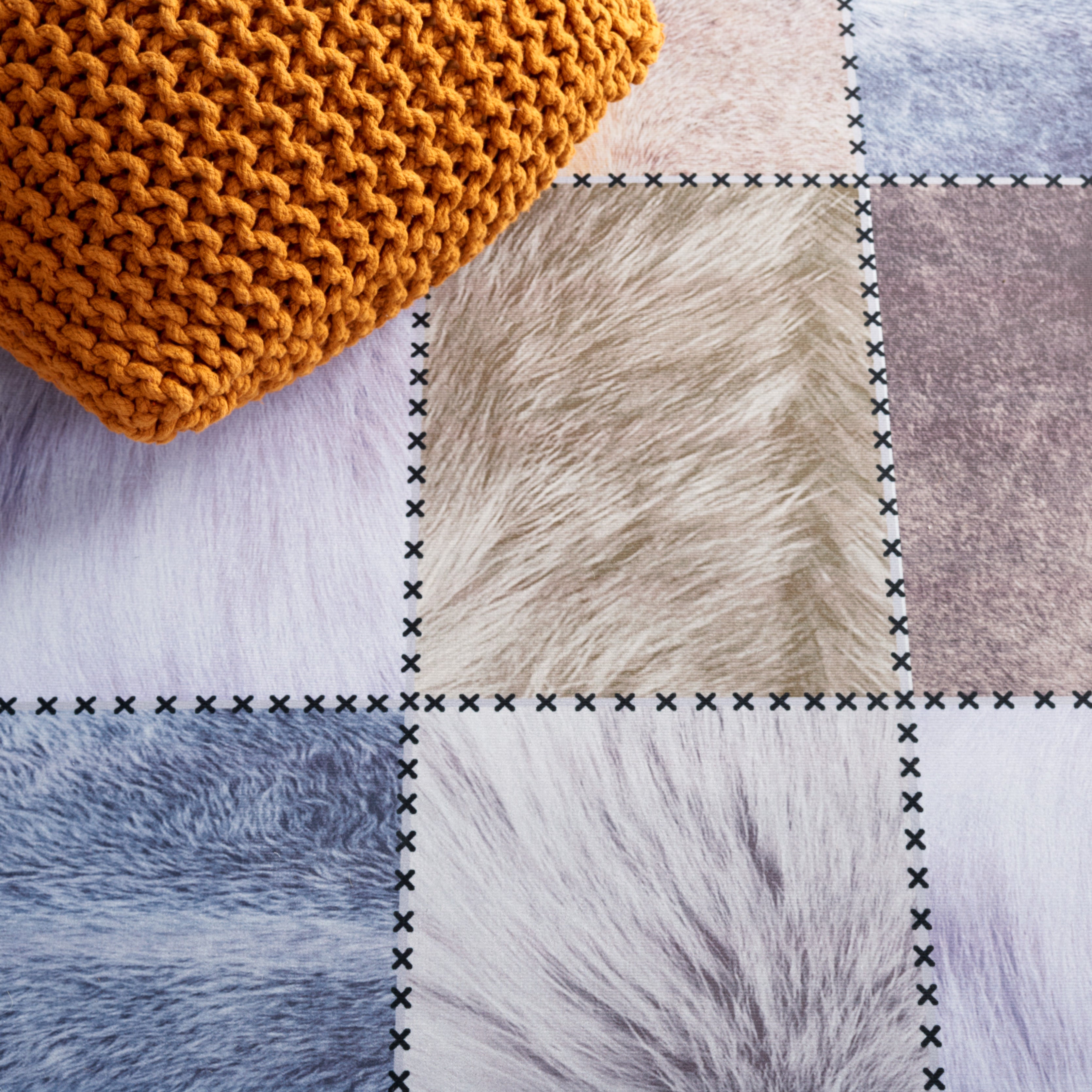 Safavieh Faux Hide 519 Rug, FAH519 - Beige / Brown