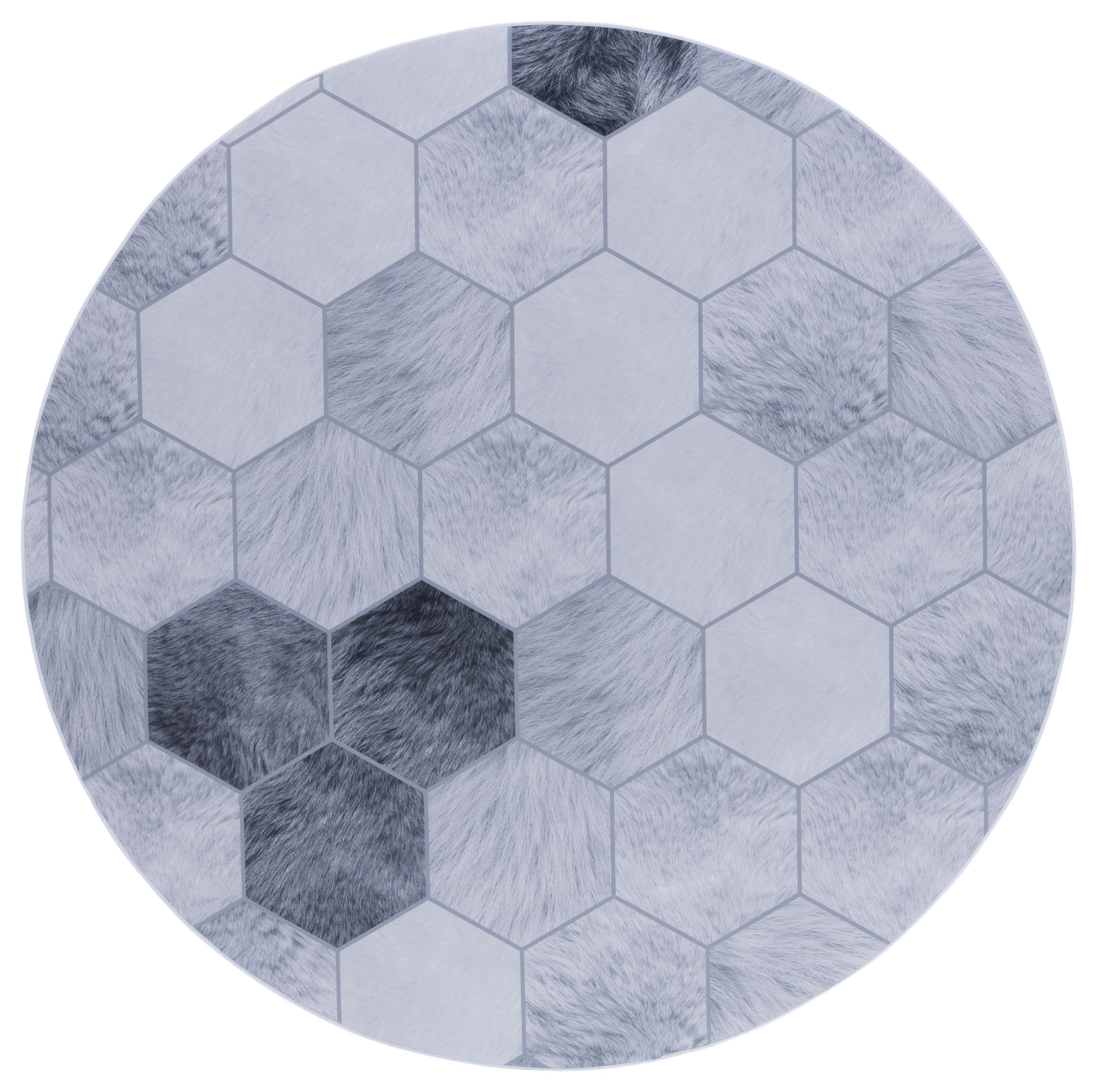 Safavieh Faux Hide 546 Rug, FAH546 - Ivory / Grey