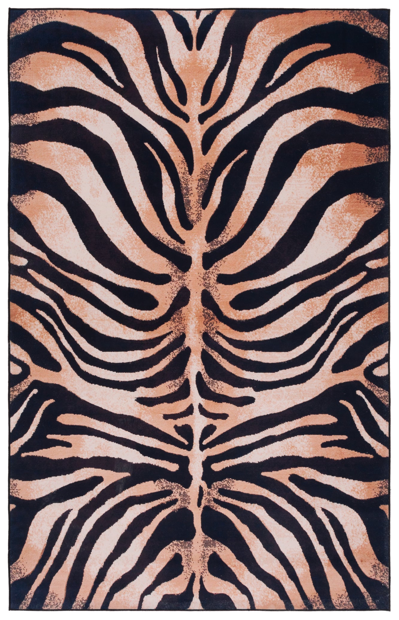 Safavieh Faux Hide 547 Rug, FAH547 - Light Orange / Black