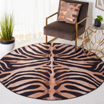 Safavieh Faux Hide 547 Rug, FAH547 - Light Orange / Black