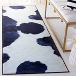 Safavieh Faux Hide 548 Rug, FAH548 - Ivory / Dark Blue