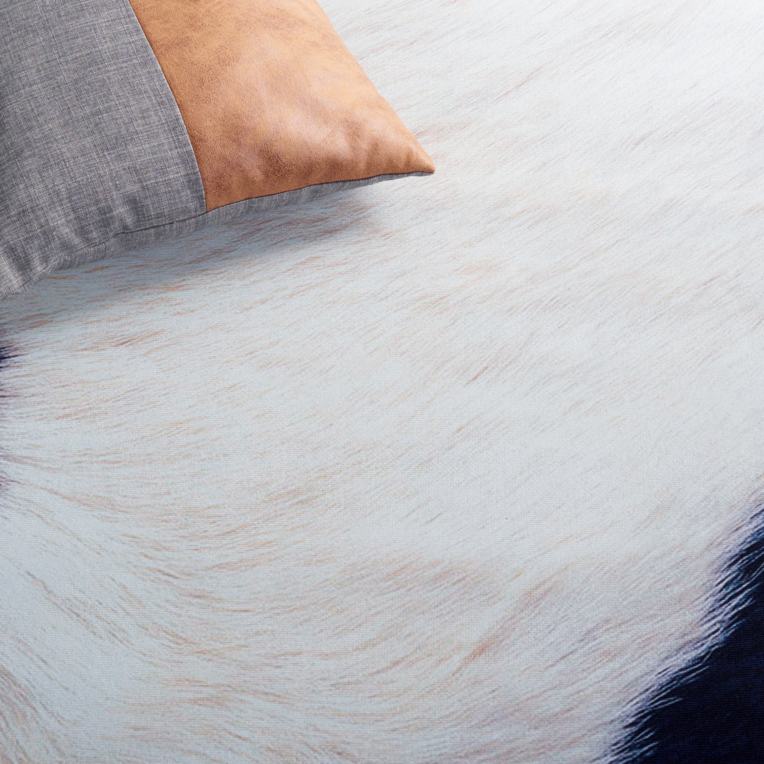 Safavieh Faux Hide 548 Rug, FAH548 - Ivory / Dark Blue