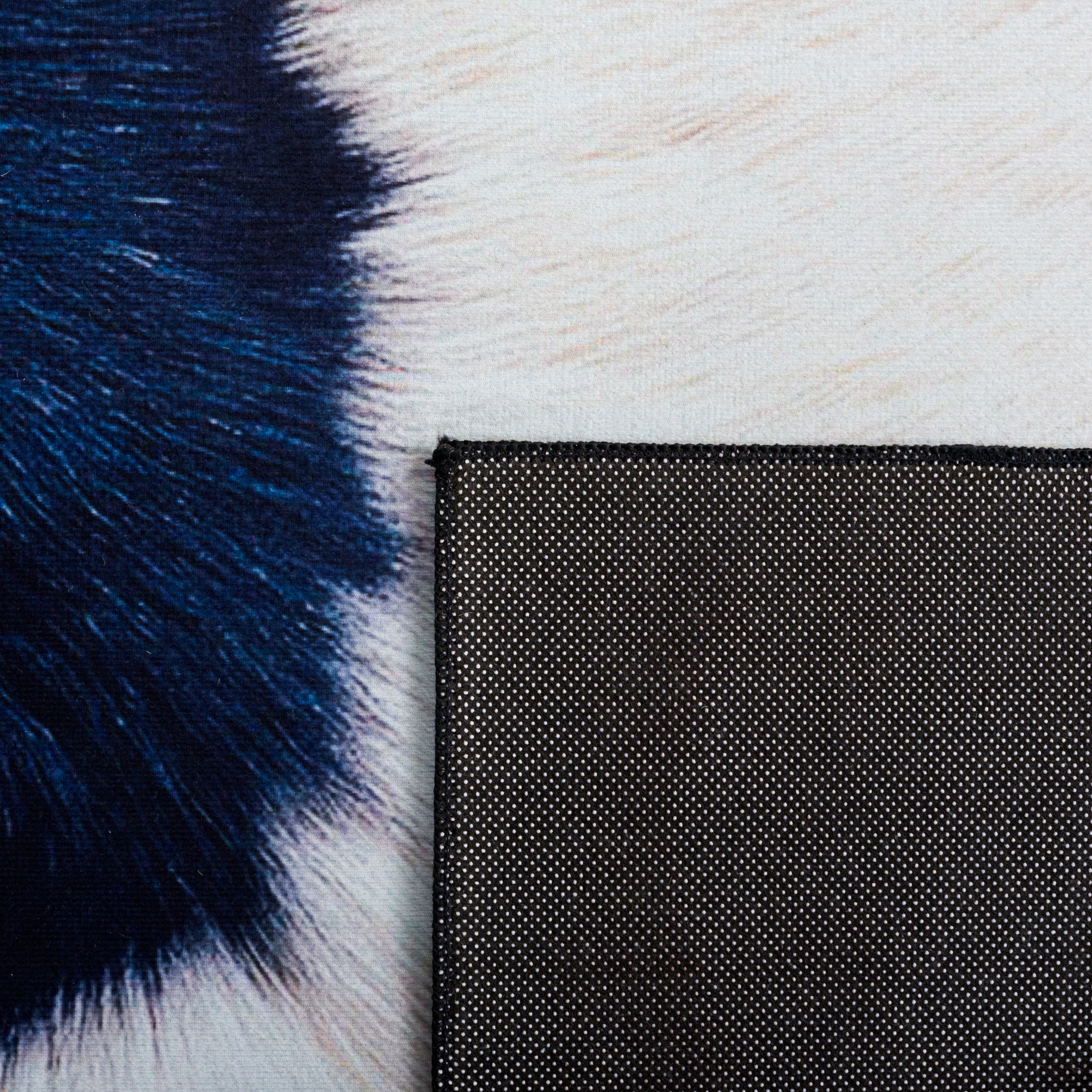 Safavieh Faux Hide 548 Rug, FAH548 - Ivory / Dark Blue