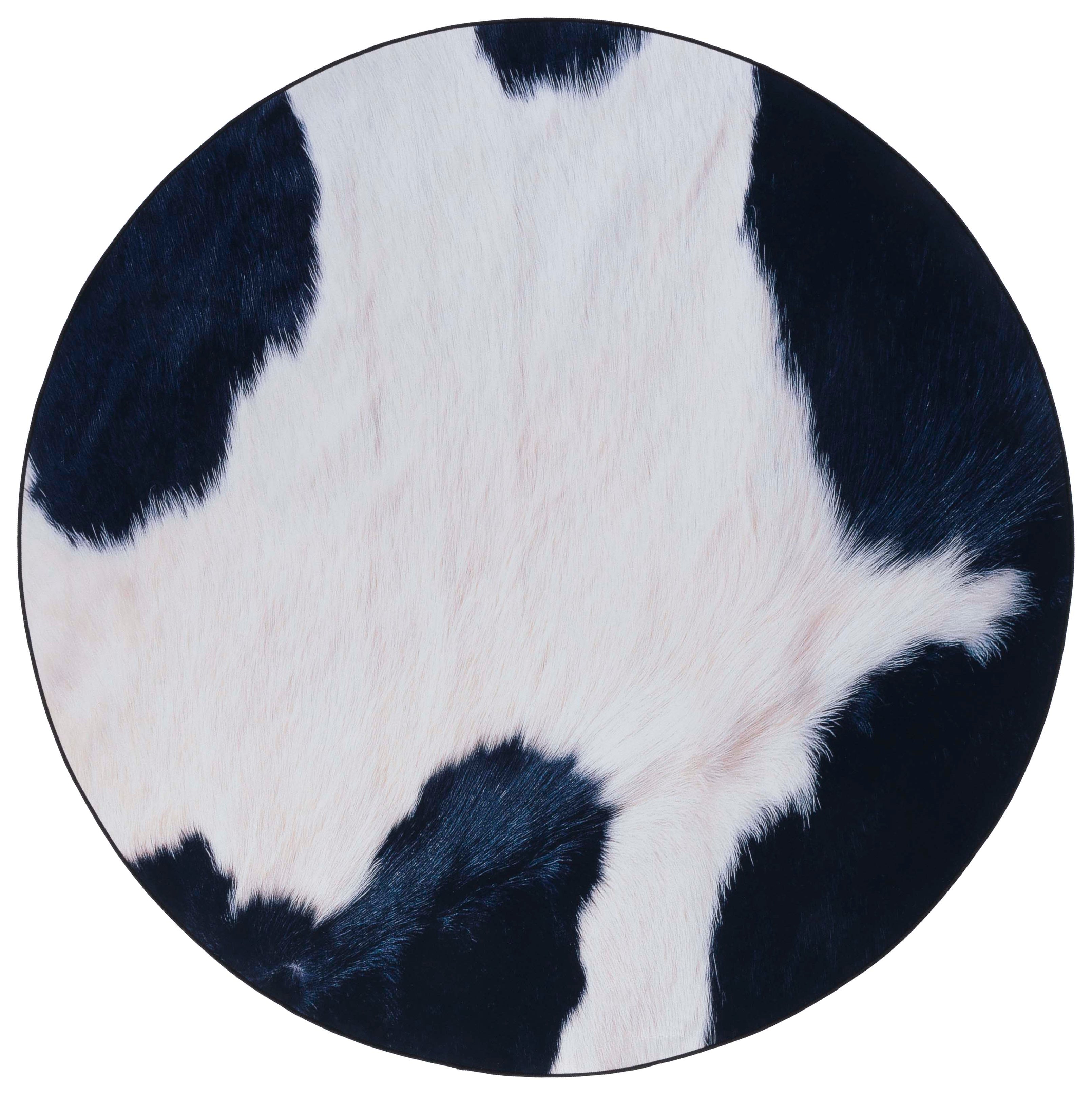 Safavieh Faux Hide 548 Rug, FAH548 - Ivory / Dark Blue