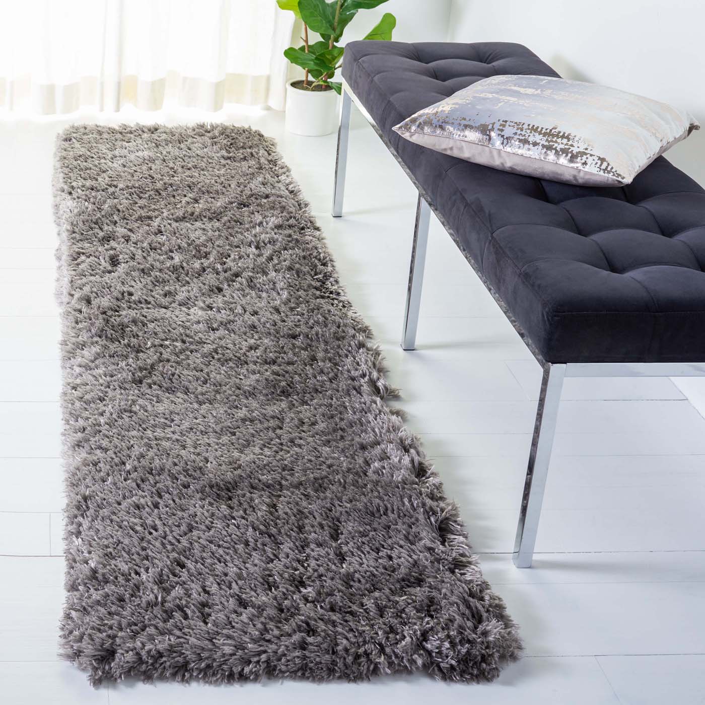 Safavieh Flokati Shag 950 Rug, FLK950 - Charcoal