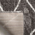 Safavieh Flokati Shag 965 Rug, FLK965 - Charcoal / Ivory
