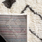Safavieh Flokati Shag 980 Rug, FLK980 - Ivory / Charcoal