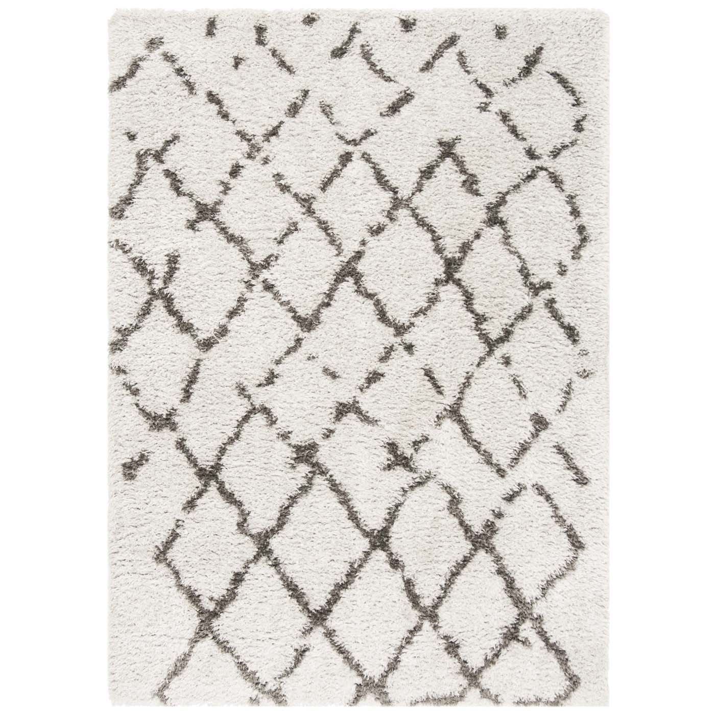 Safavieh Flokati Shag 981 Rug, FLK981 - Silver / Charcoal