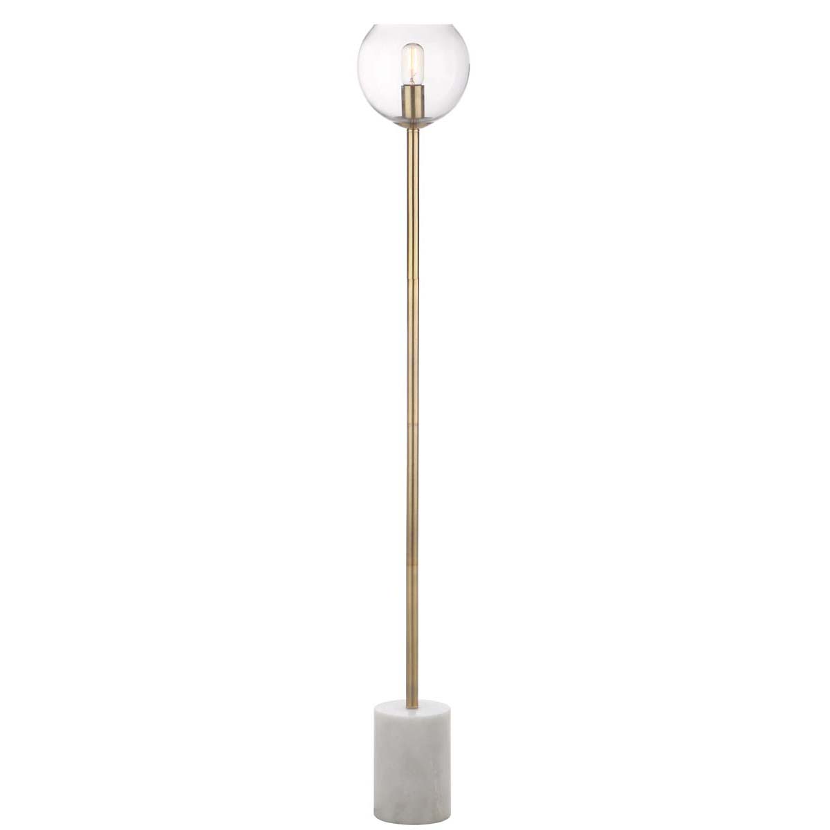 Safavieh Bradley Floor Lamp, FLL4002 - White/Brass Gold