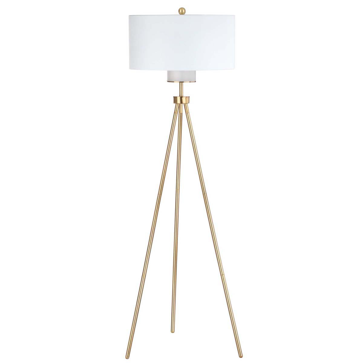 Safavieh Enrica 66 Inch H Floor Lamp, FLL4008 - Brass/Gold