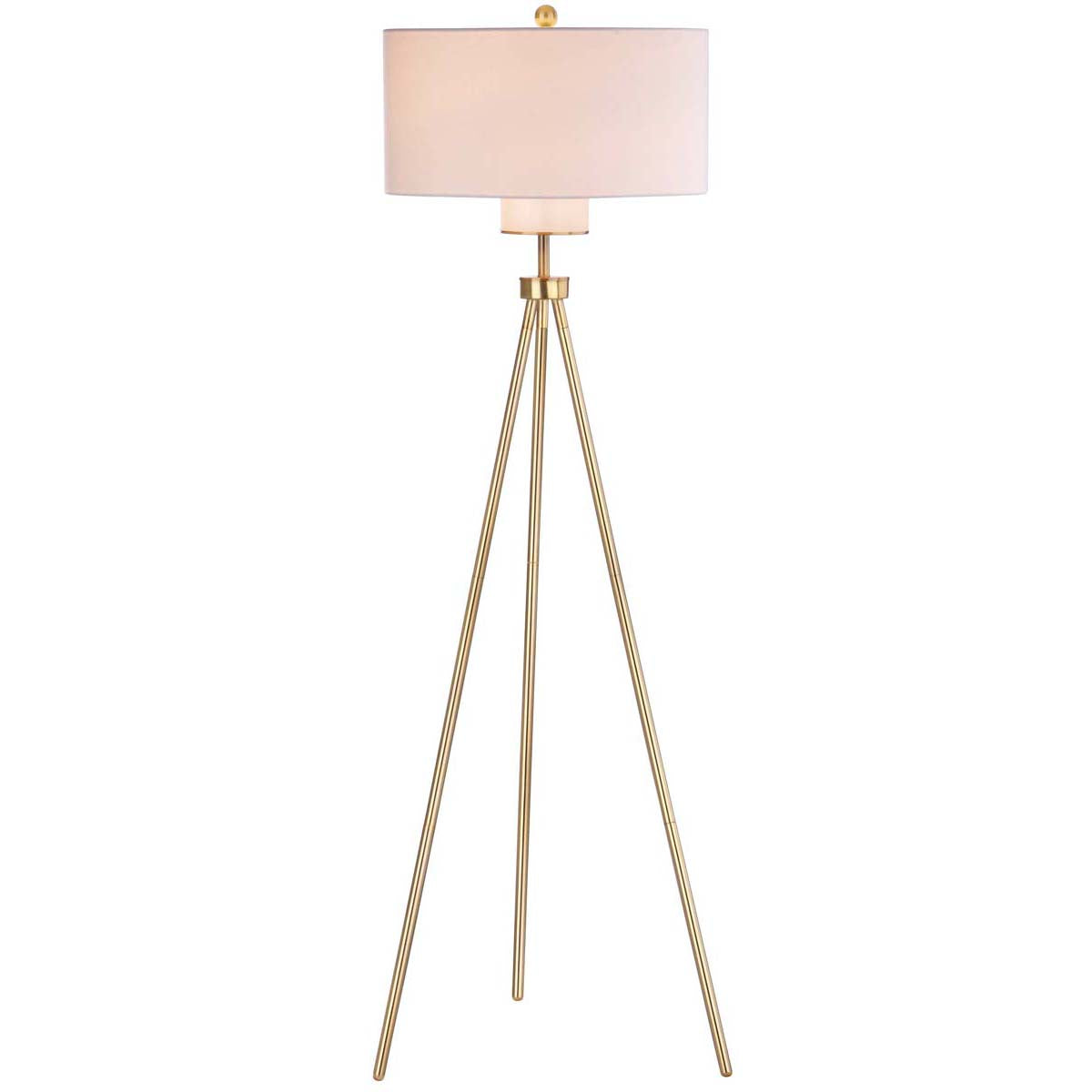 Safavieh Enrica 66 Inch H Floor Lamp, FLL4008 - Brass/Gold