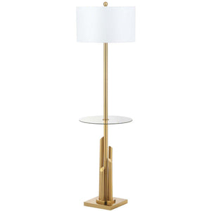 Safavieh Ambrosio 61 Inch H Floor Lamp Side Table, FLL4009