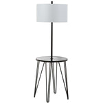 Safavieh Ciro 58 Inch H Floor Lamp Side Table, FLL4010 - Black