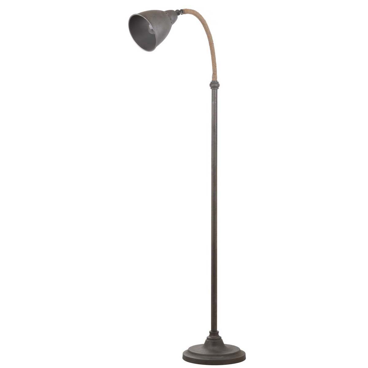 Safavieh Naldo 60 Inch H Floor Lamp, FLL4011 - Dark Grey