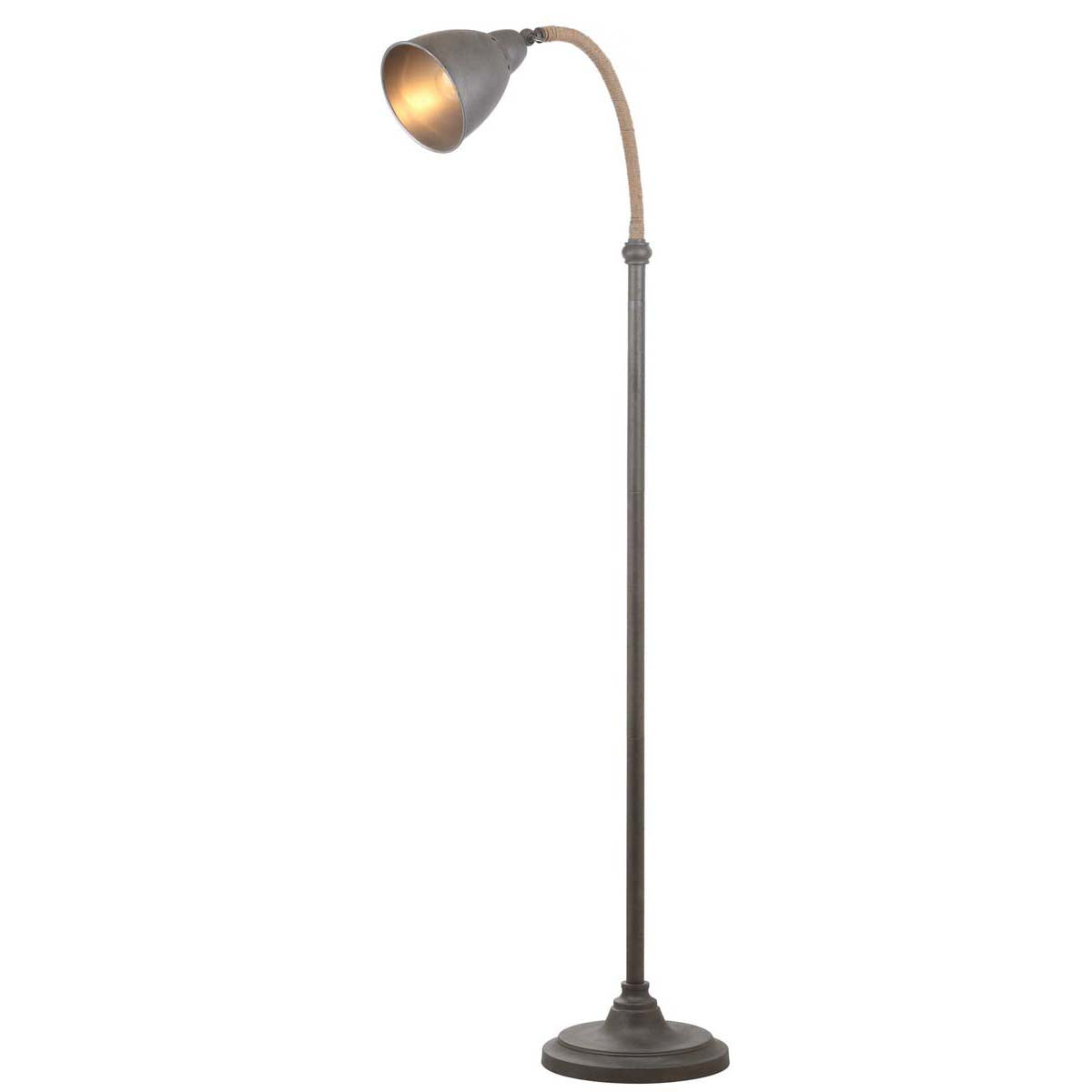 Safavieh Naldo 60 Inch H Floor Lamp, FLL4011 - Dark Grey