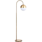 Safavieh Jonas 55.5 Inch H Floor Lamp, FLL4018 - Brass Gold