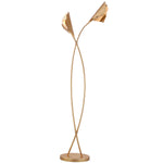 Safavieh Merrigan Ginkgo Leaf Floor Lamp, FLL4027 - Gold Leaf