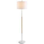 Safavieh Melrose Floor Lamp, FLL4034 - White/Wood Finish