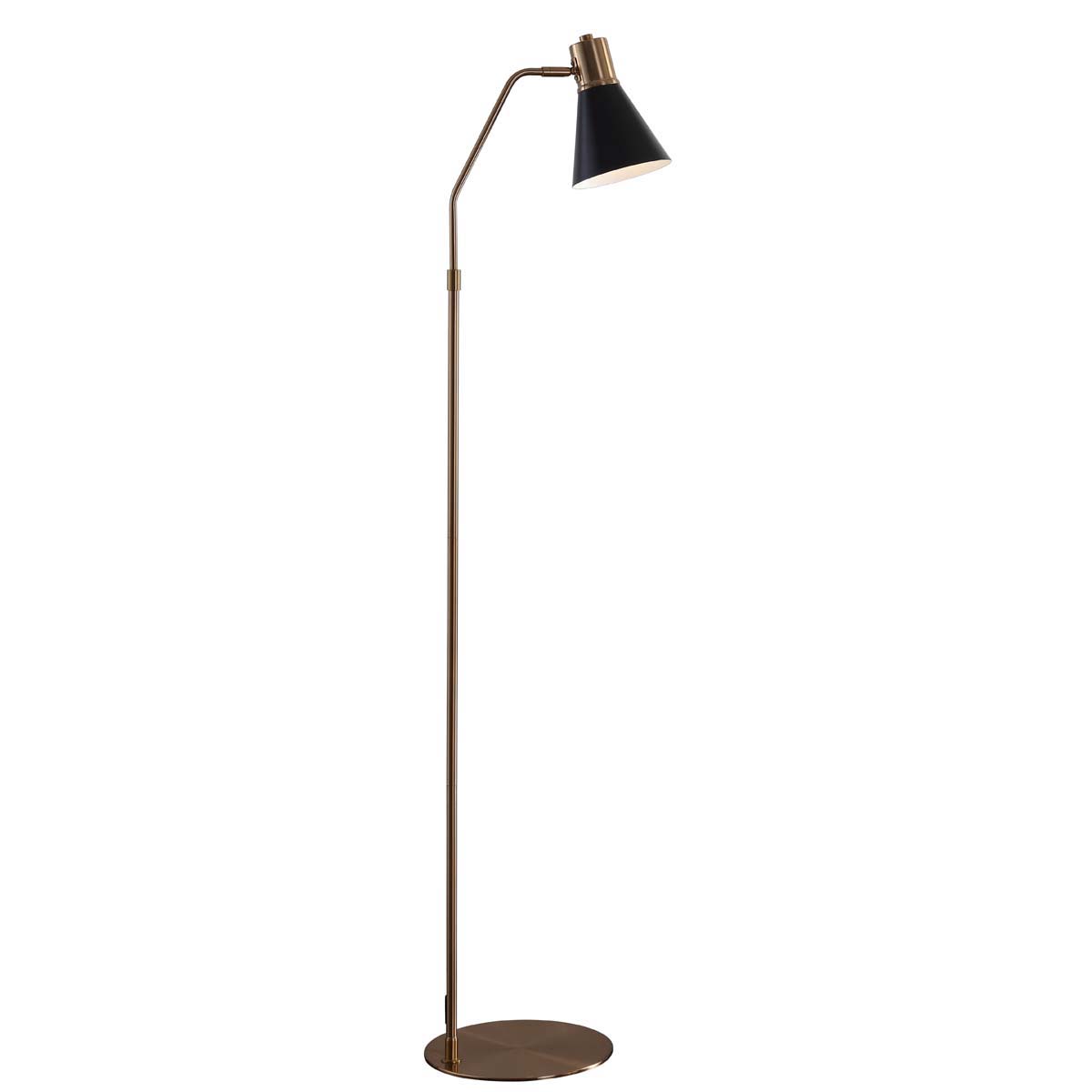 Safavieh Grania Floor Lamp, FLL4042 - Black/Brass Gold