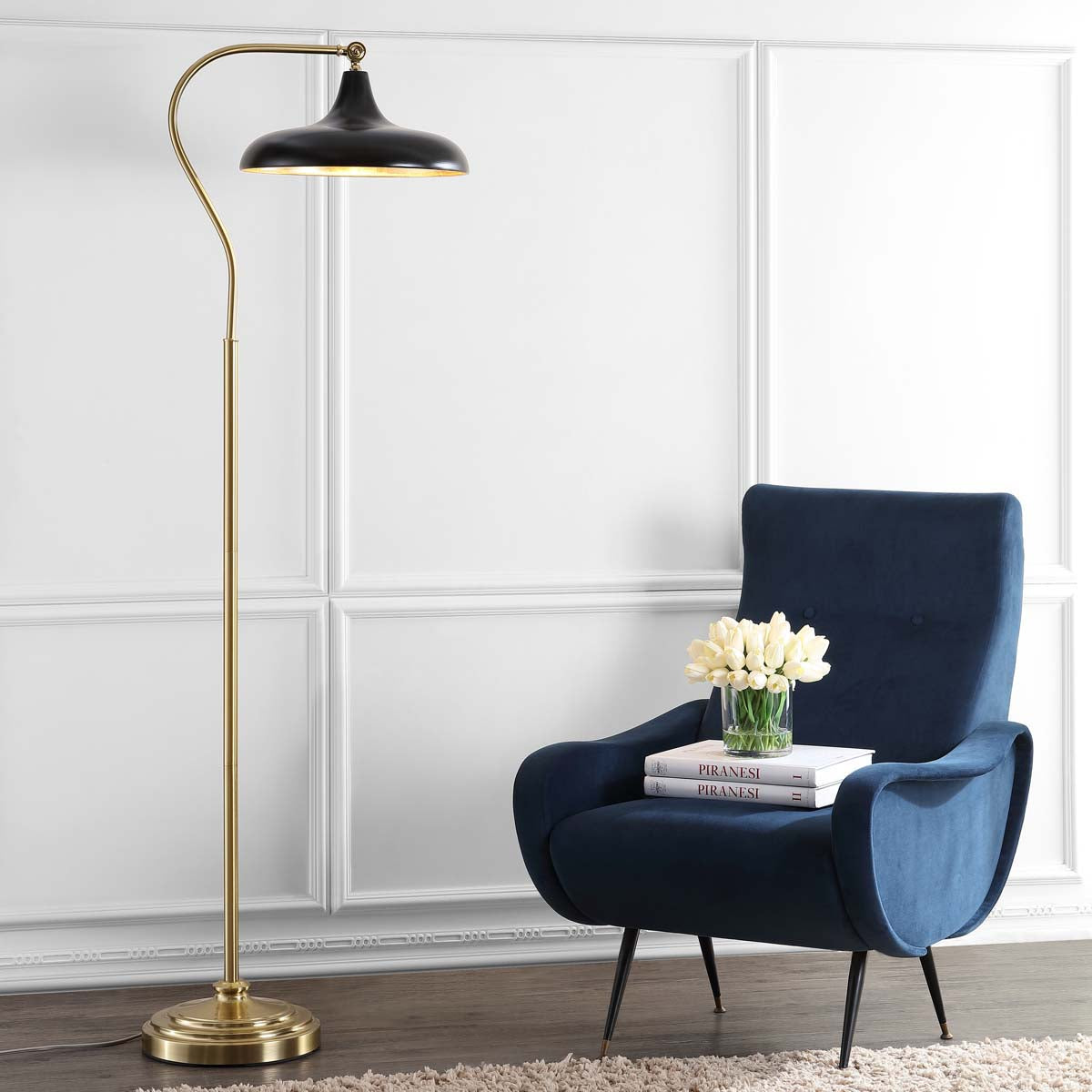 Safavieh Stefan Floor Lamp, FLL4046 - Brass/Gold
