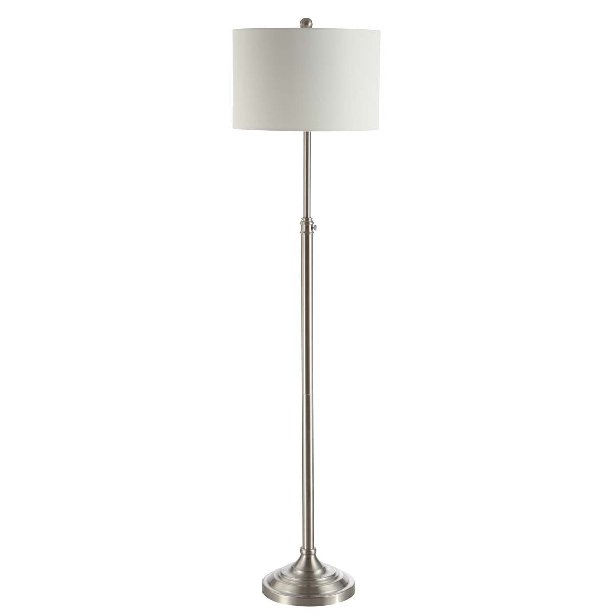 Safavieh Leeland Floor Lamp, FLL4052 - Brush Nickel