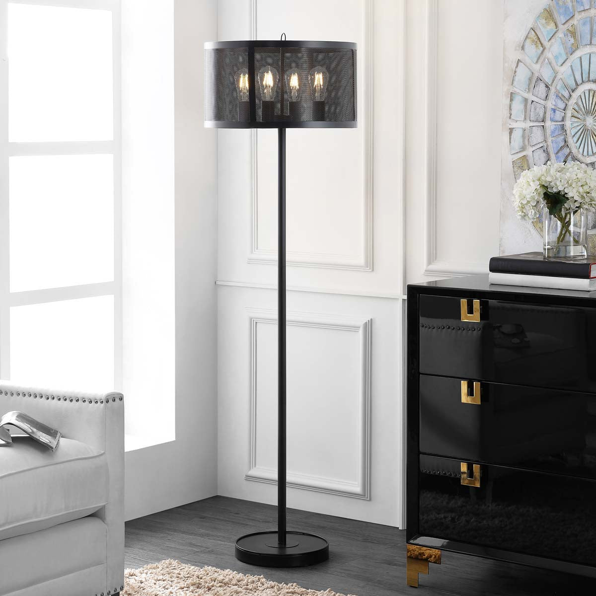 Safavieh Vela Floor Lamp, FLL4068 - Black