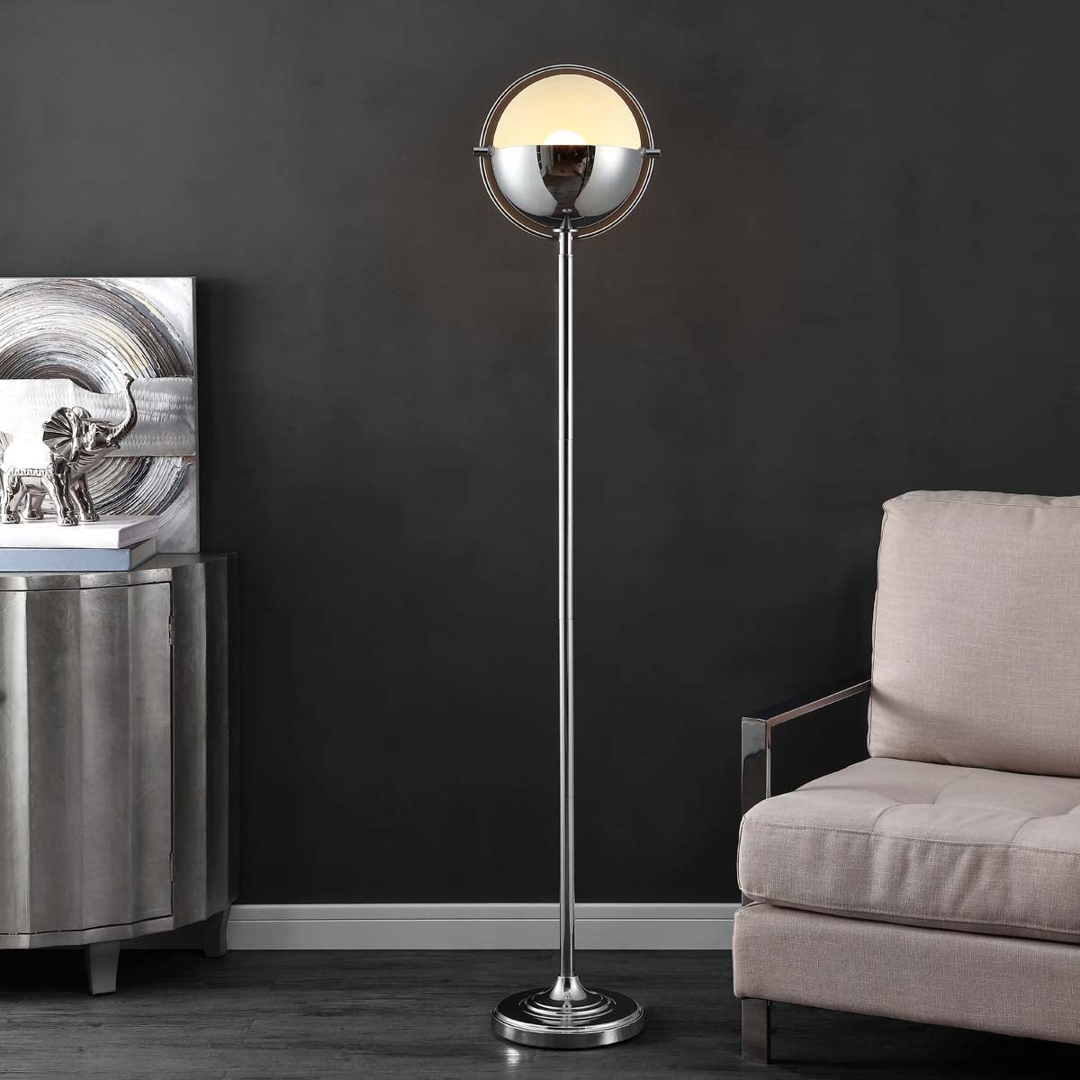 Safavieh Rensa Floor Lamp, FLL4069 - Chrome