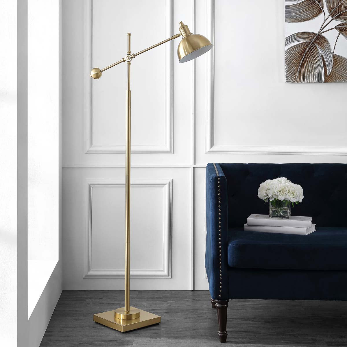 Safavieh Dagen Floor Lamp, FLL4073 - Brass Gold