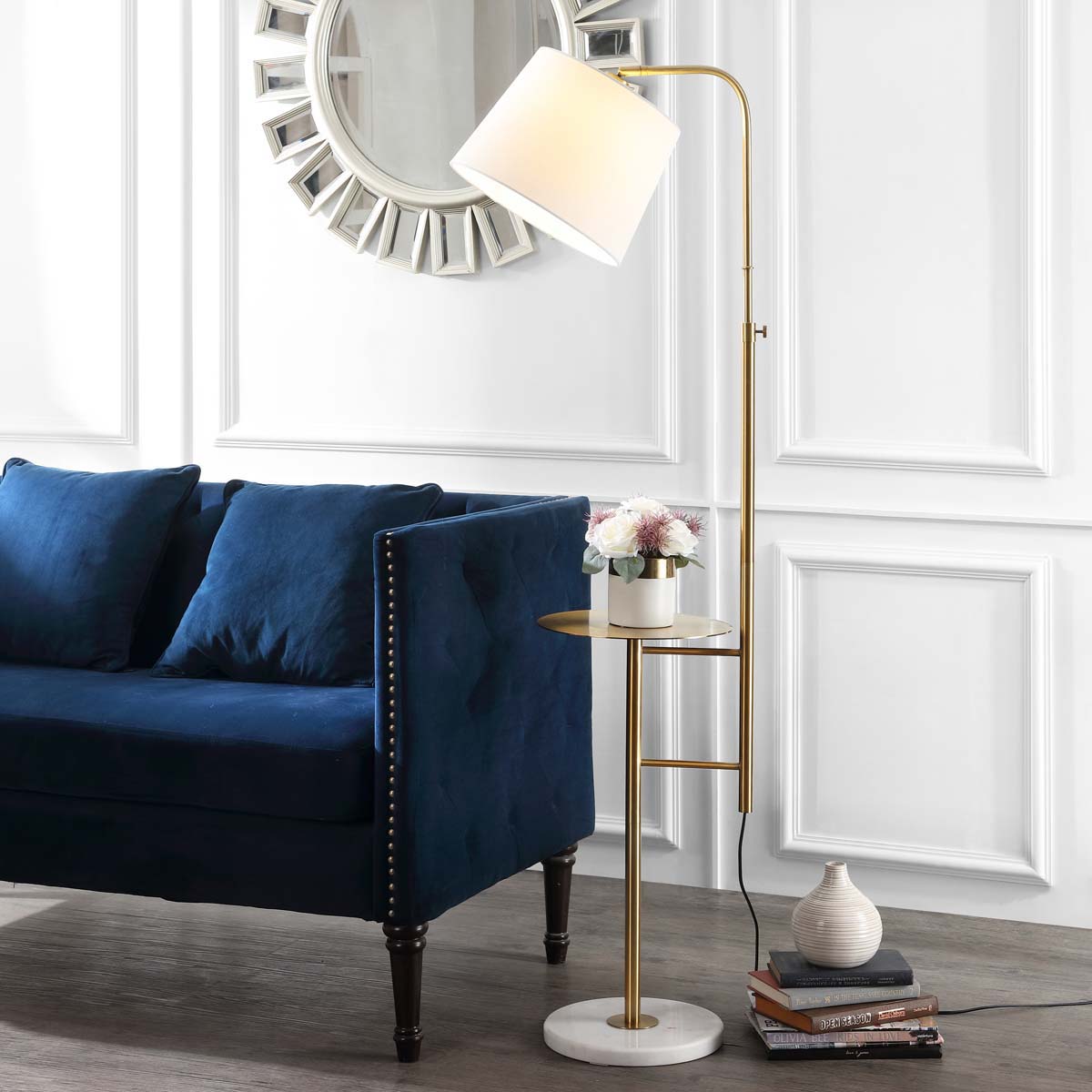 Safavieh Sorsi Floor Lamp, FLL4079 - Brass Gold