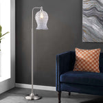 Safavieh Izzy Iron Floor Lamp , FLL4088 - Nickel