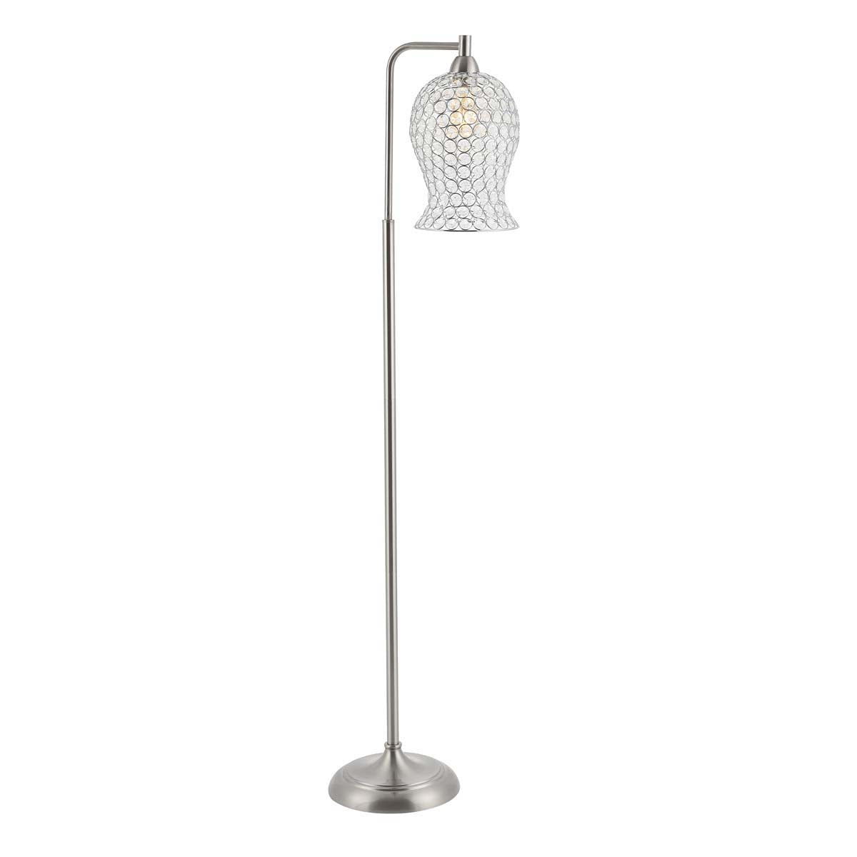 Safavieh Izzy Iron Floor Lamp , FLL4088 - Nickel
