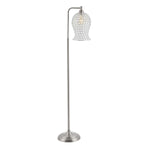 Safavieh Izzy Iron Floor Lamp , FLL4088 - Nickel