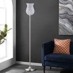 Safavieh Ricky Iron Floor Lamp , FLL4089 - Nickel