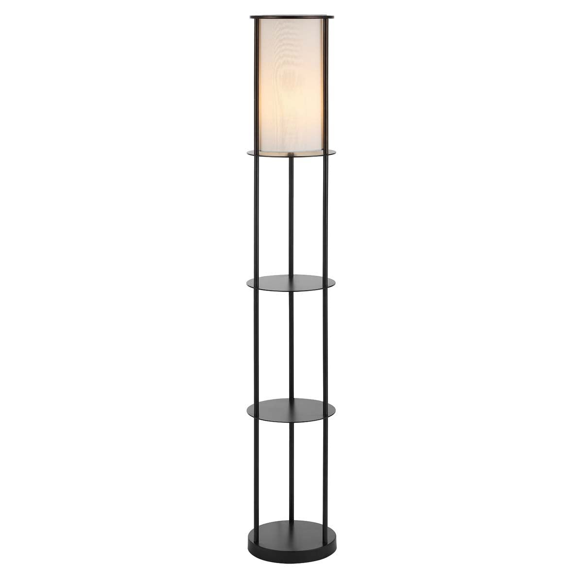 Safavieh Hayes Iron Floor Lamp  , FLL4097 - Black