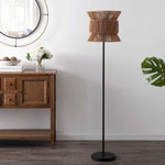 Safavieh Boyer Floor Lamp , FLL4100 - Natural / Black