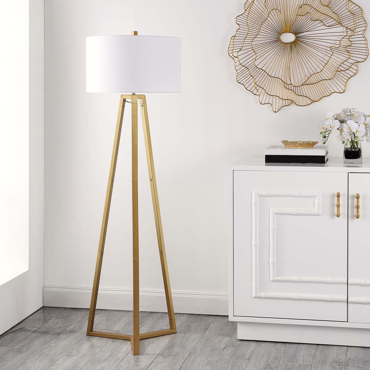 Safavieh Deisa Floor Lamp , FLL4101 - Gold