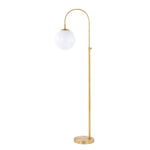 Safavieh Hamil Floor Lamp , FLL4103 - Brass Gold